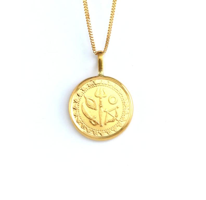 22KT Panchayudha Panchaudha Baby Pendant Swarnamahal