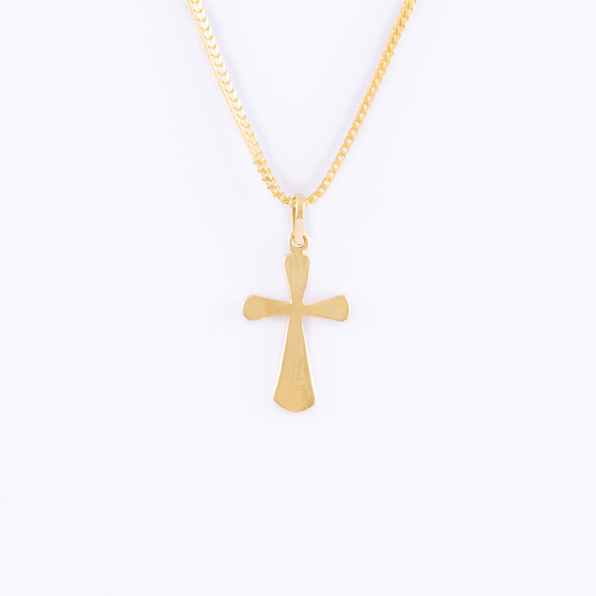 22KT YELLOW GOLD CROSS PENDANT (CR0000035) โ Swarnamahal Jewellers Ltd