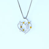 18KT WHITE GOLD LADIES PENDANT (PE0001501)