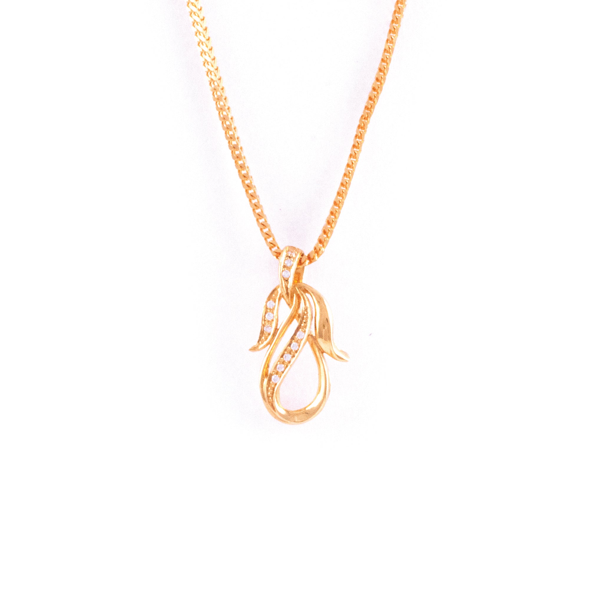 Gold Pendant Swarnamahal Chain Designs 22KT YELLOW GOLD LADIES