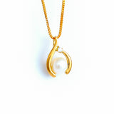22KT YELLOW GOLD PEARL PENDANT (PE0001673)