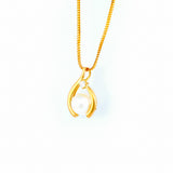 22KT YELLOW GOLD PEARL PENDANT (PE0001673)