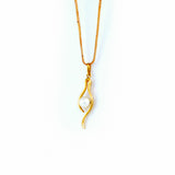 22KT YELLOW GOLD PEARL PENDANT (PE0001708)