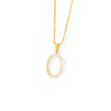 22KT YELLOW GOLD STONE STUDDED PENDANT (PE0001779)