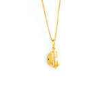 22KT YELLOW GOLD STONE STUDDED PENDANT (PE0001786)