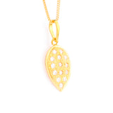 22KT YELLOW GOLD STONE STUDDED PENDANT (PE0001867)