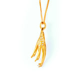 22KT YELLOW GOLD STONE STUDDED PENDANT (PE0001888)