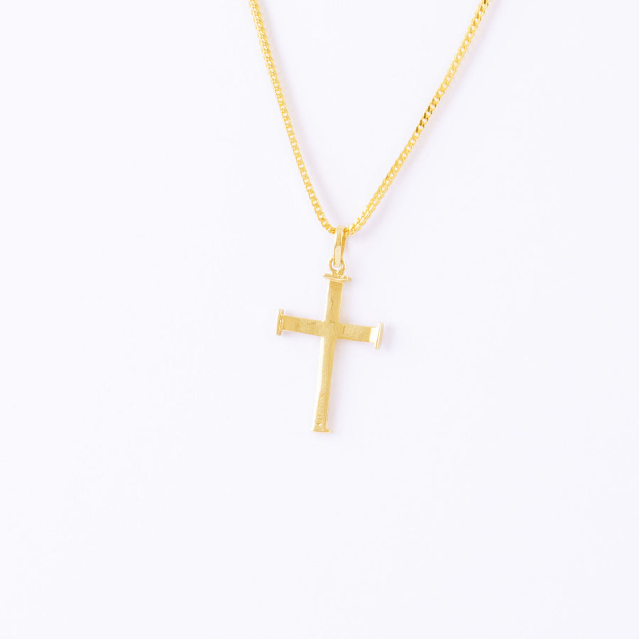 22KT YELLOW GOLD CROSS PENDANT (CR0000034)