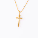 22KT YELLOW GOLD CROSS PENDANT (CR0000066)