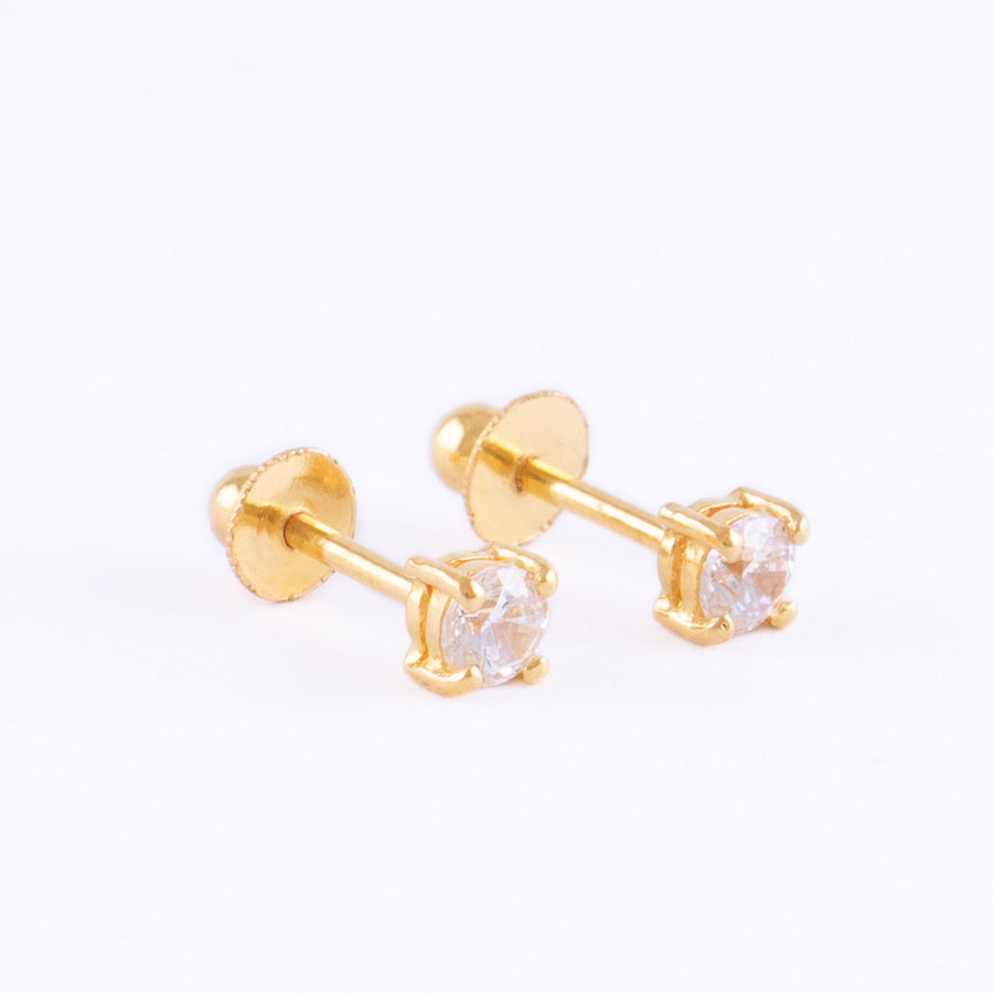 22KT YELLOW GOLD EAR STUD (ES0000001)