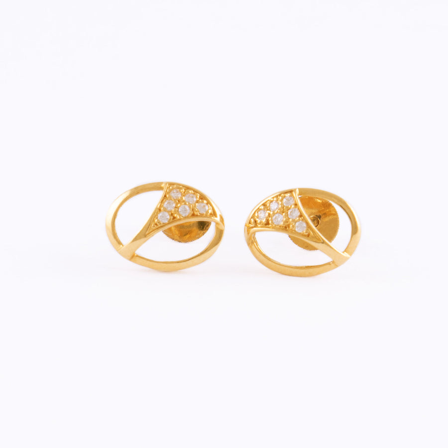 22KT YELLOW GOLD EAR STUD (ES0000430)