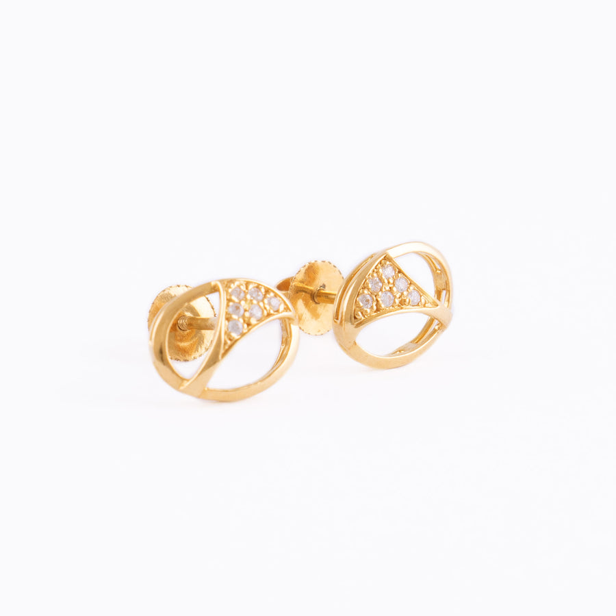 22KT YELLOW GOLD EAR STUD (ES0000430)