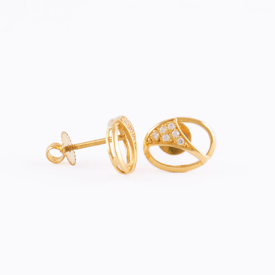 22KT YELLOW GOLD EAR STUD (ES0000430)