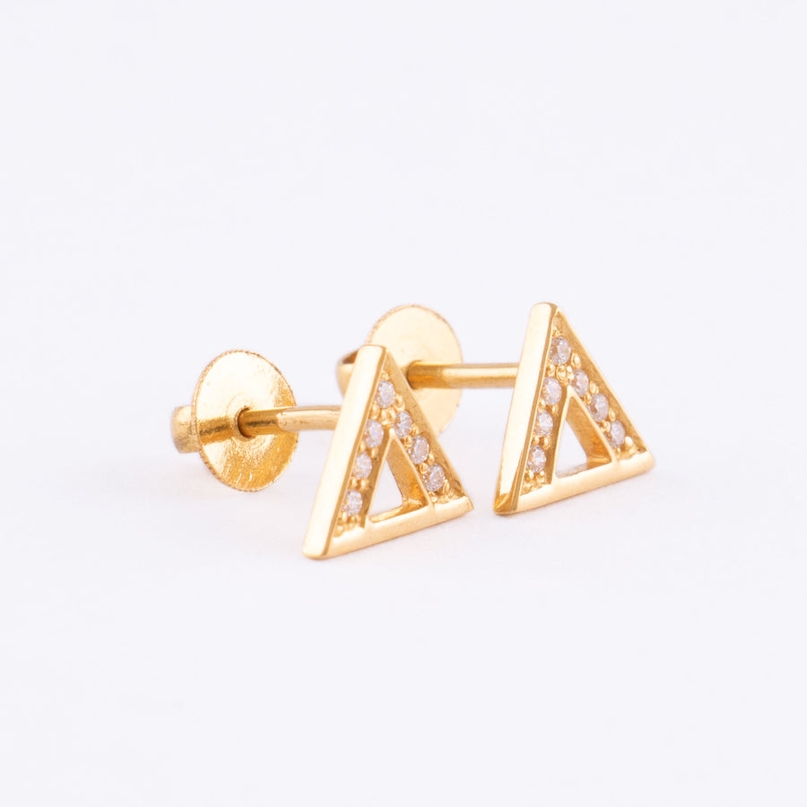 22KT YELLOW GOLD EAR STUD (ES0001376)