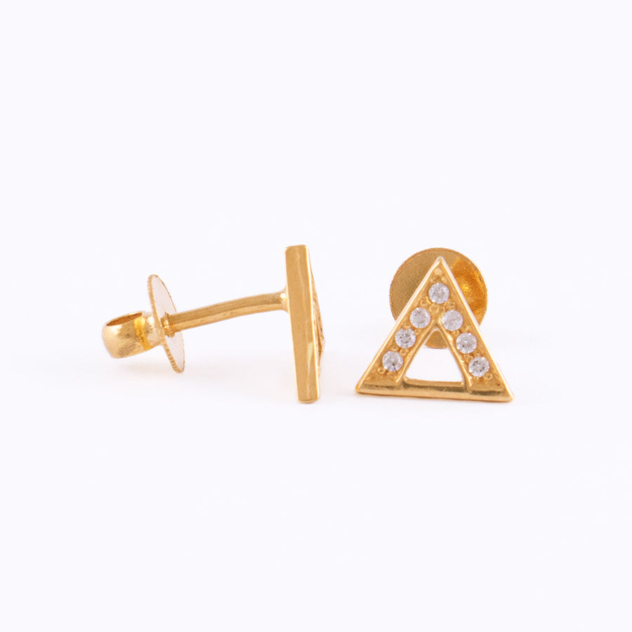 22KT YELLOW GOLD EAR STUD (ES0001376)