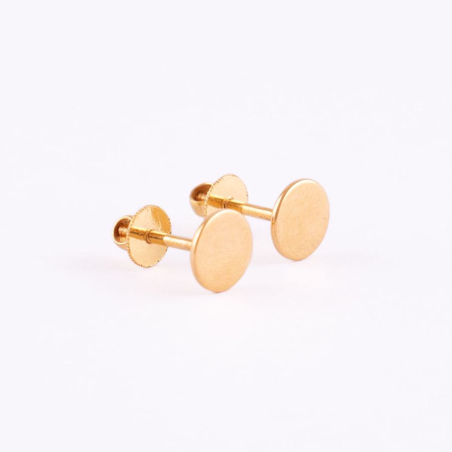 22KT YELLOW GOLD EAR STUD (ES0001491)