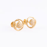 22KT YELLOW GOLD EAR STUD (ES0001533)