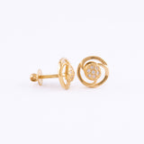 22KT YELLOW GOLD EAR STUD (ES0001533)