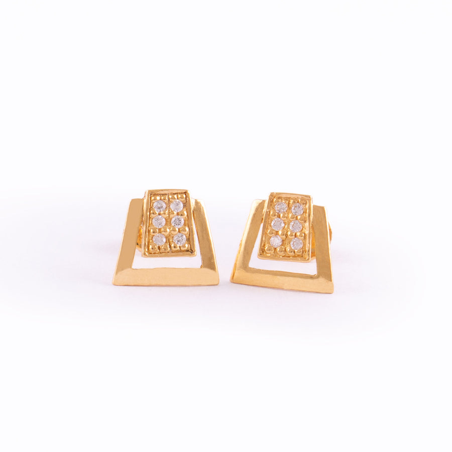 22KT YELLOW GOLD EAR STUD (ES0001540)