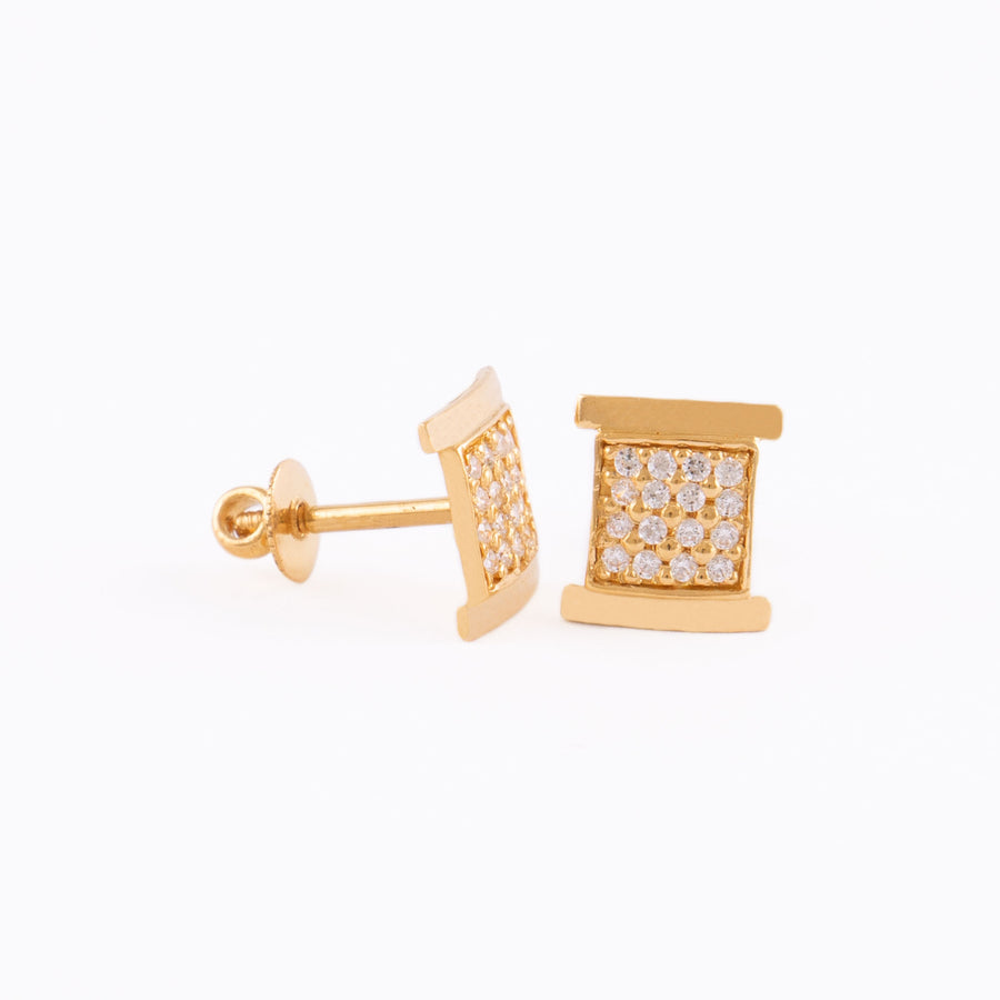 22KT YELLOW GOLD EAR STUD (ES0001541)