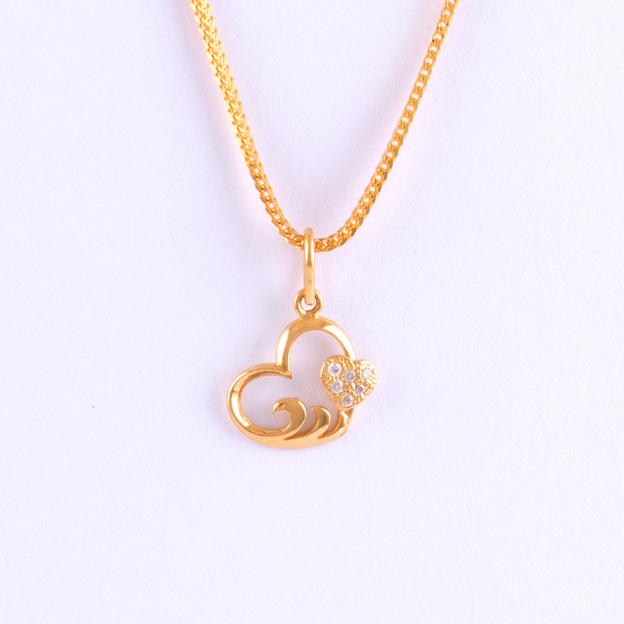 22KT YELLOW GOLD PENDANT (PE0002284)