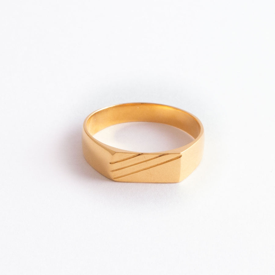 22KT YELLOW GOLD GENTS RING (RI0002126)