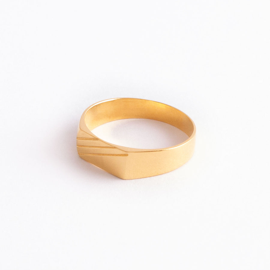 22KT YELLOW GOLD GENTS RING (RI0002126)