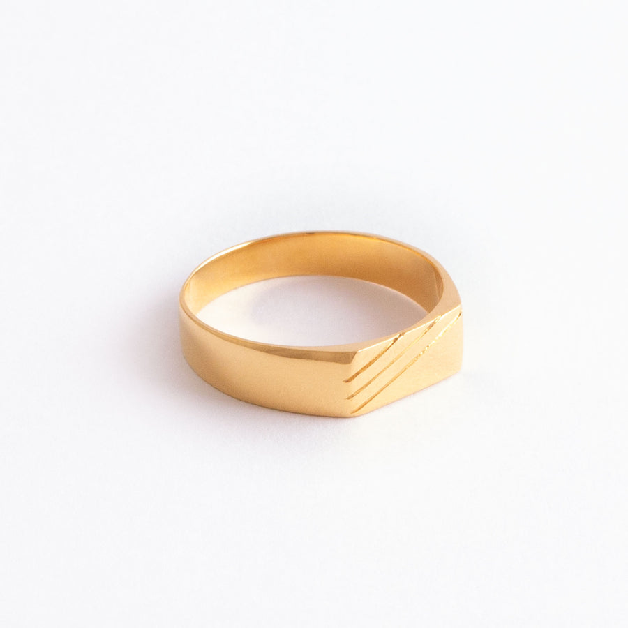 22KT YELLOW GOLD GENTS RING (RI0002126)