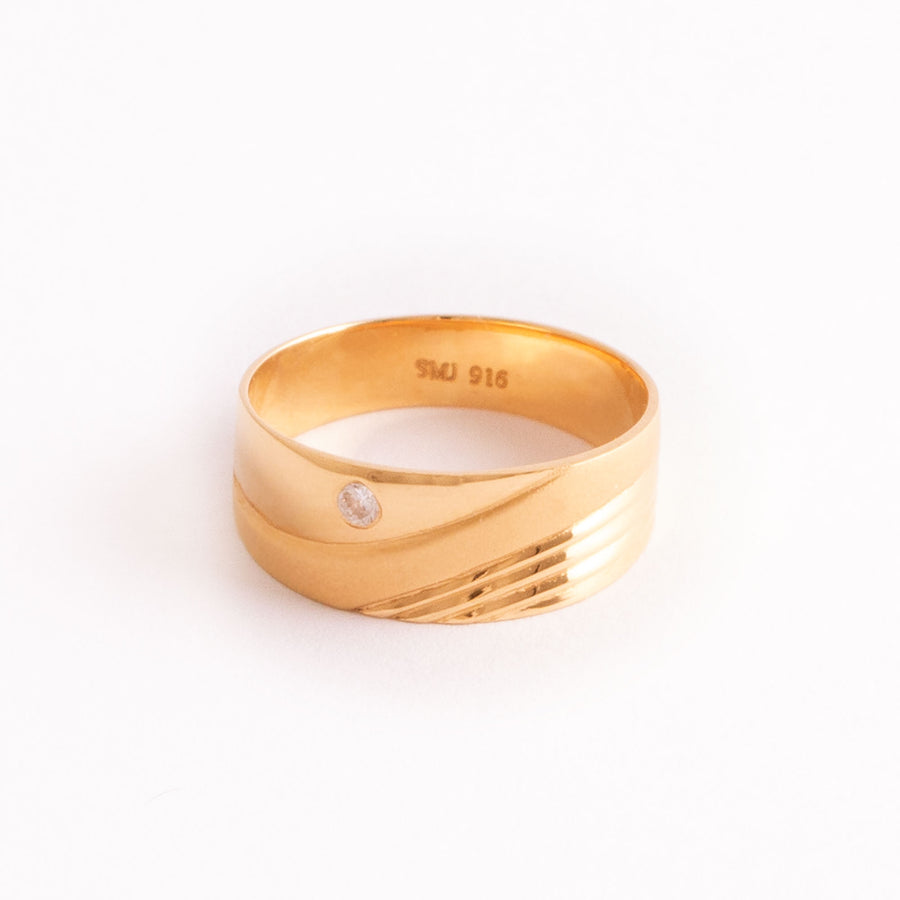 22KT YELLOW GOLD GENTS RING (RI0002529)