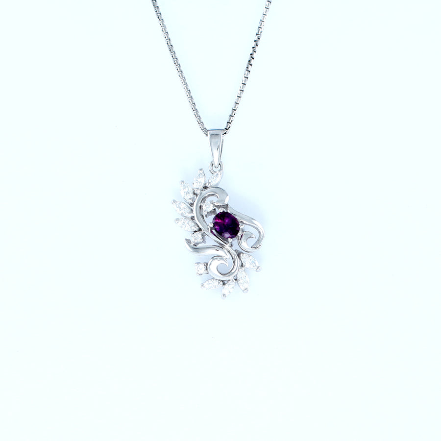 18KT WHITE GOLD LADIES PENDANT (PE0001497)