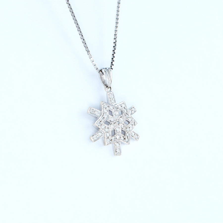 18KT WHITE GOLD LADIES PENDANT (PE0001498)
