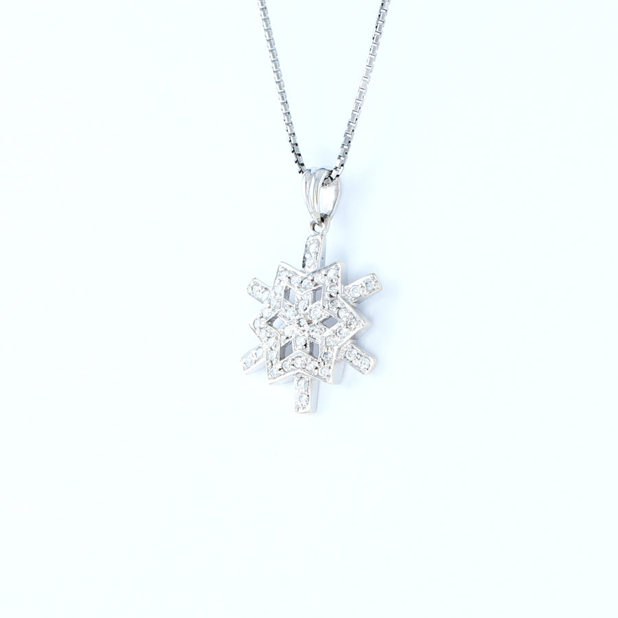 18KT WHITE GOLD LADIES PENDANT (PE0001498)