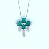 18KT WHITE GOLD LADIES PENDANT (PE0001499)