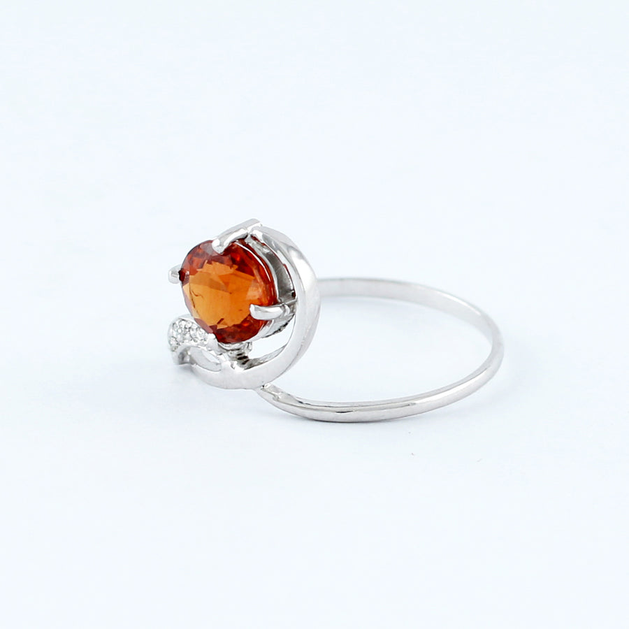 18KT WHITE GOLD LADIES RING (RI0001698)
