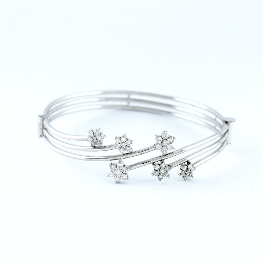 18K WHITE GOLD BANGLE (BA0000832)