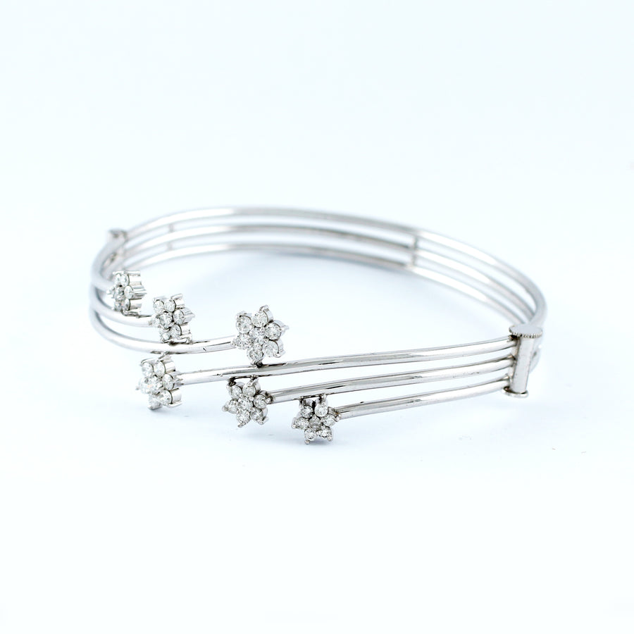 18K WHITE GOLD BANGLE (BA0000832)