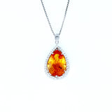 18KT WHITE GOLD LADIES PENDANT (PE0001504)