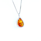 18KT WHITE GOLD LADIES PENDANT (PE0001504)