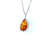 18KT WHITE GOLD LADIES PENDANT (PE0001504)