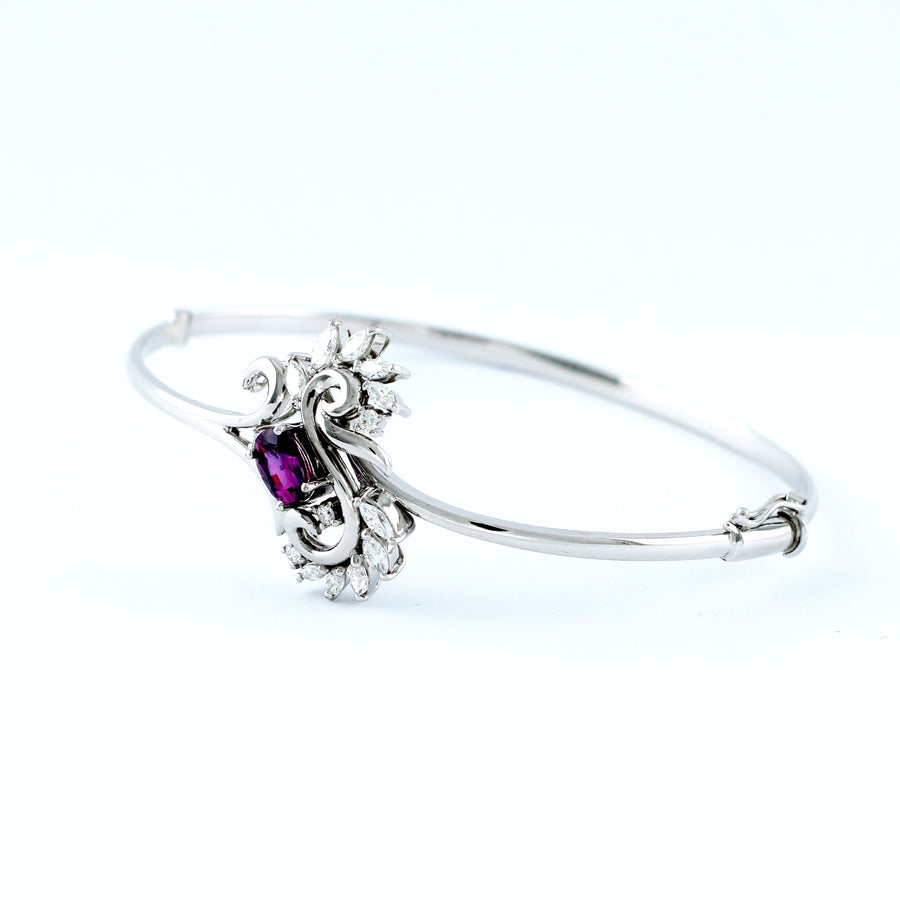 18K WHITE GOLD BANGLE (BA0000831)