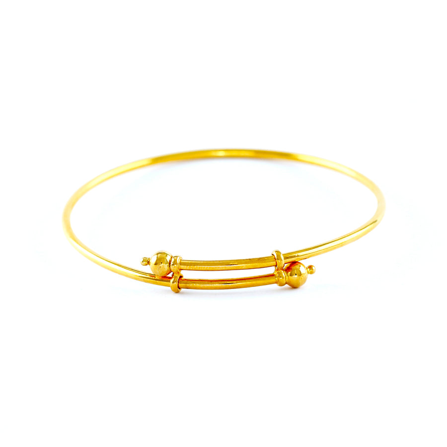 PAIR OF 22KT YELLOW GOLD BABY BANGLES (BA0000178)