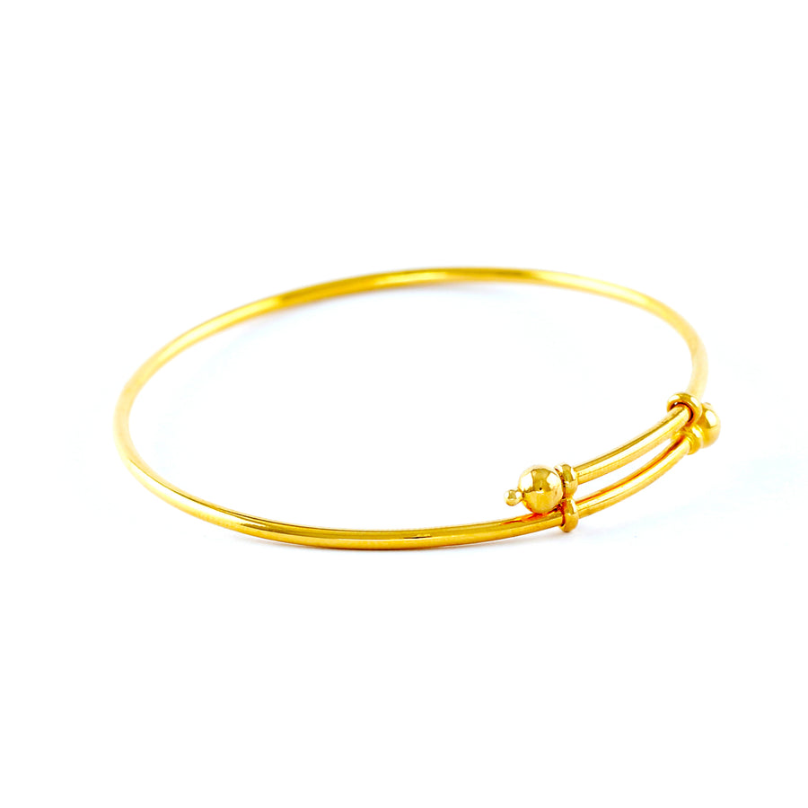 PAIR OF 22KT YELLOW GOLD BABY BANGLES (BA0000178)