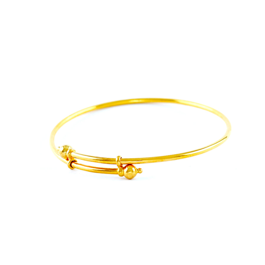 PAIR OF 22KT YELLOW GOLD BABY BANGLES (BA0000178)