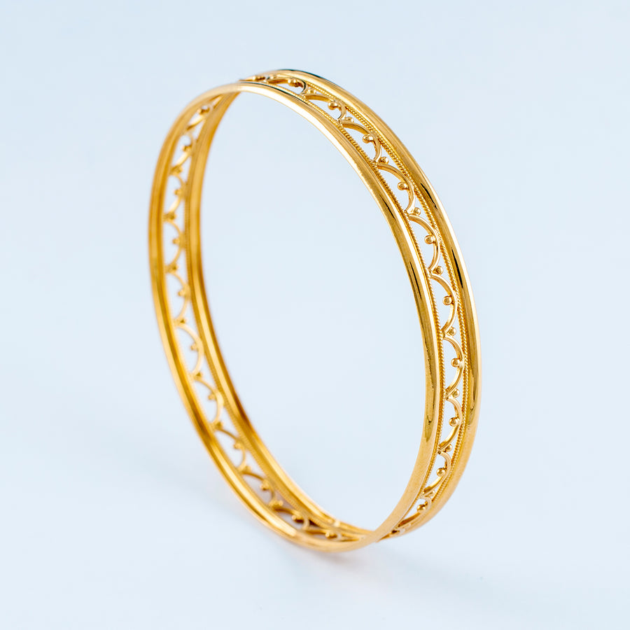 22KT YELLOW GOLD BANGLE (BA0000345)