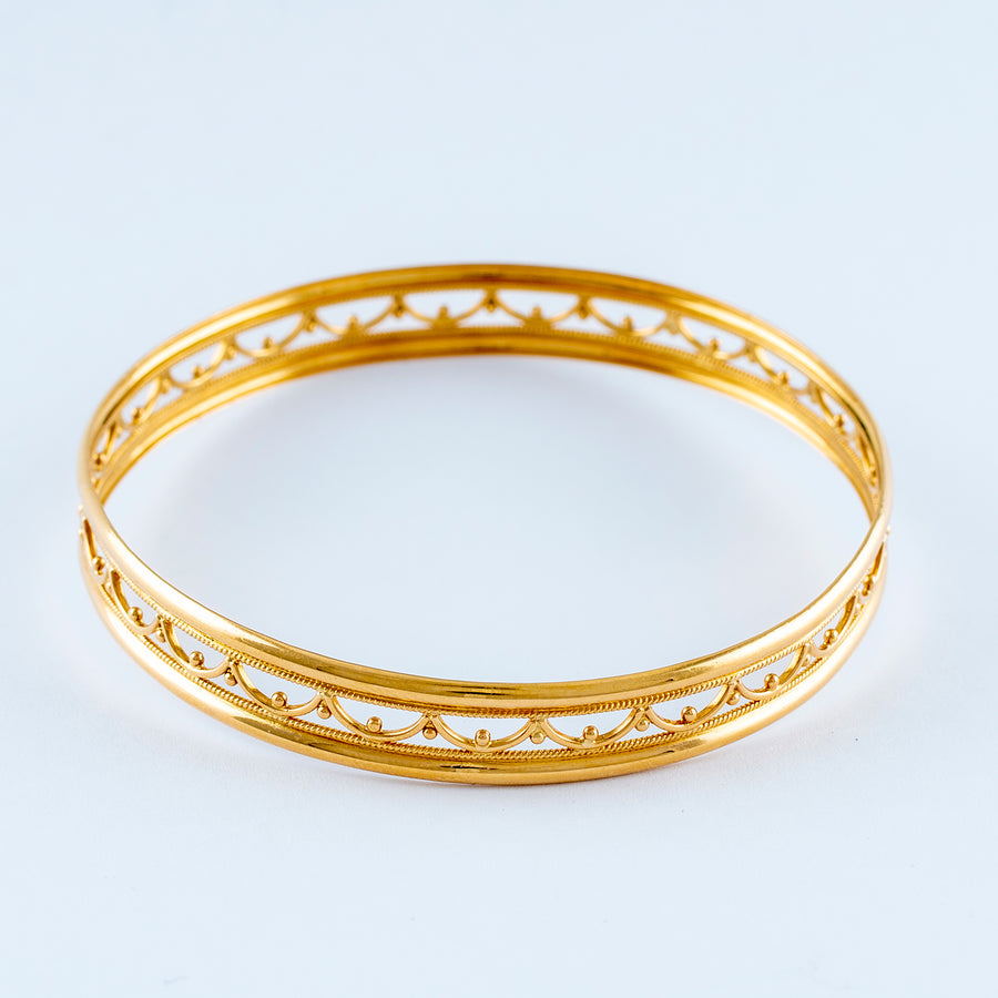 22KT YELLOW GOLD BANGLE (BA0000345)
