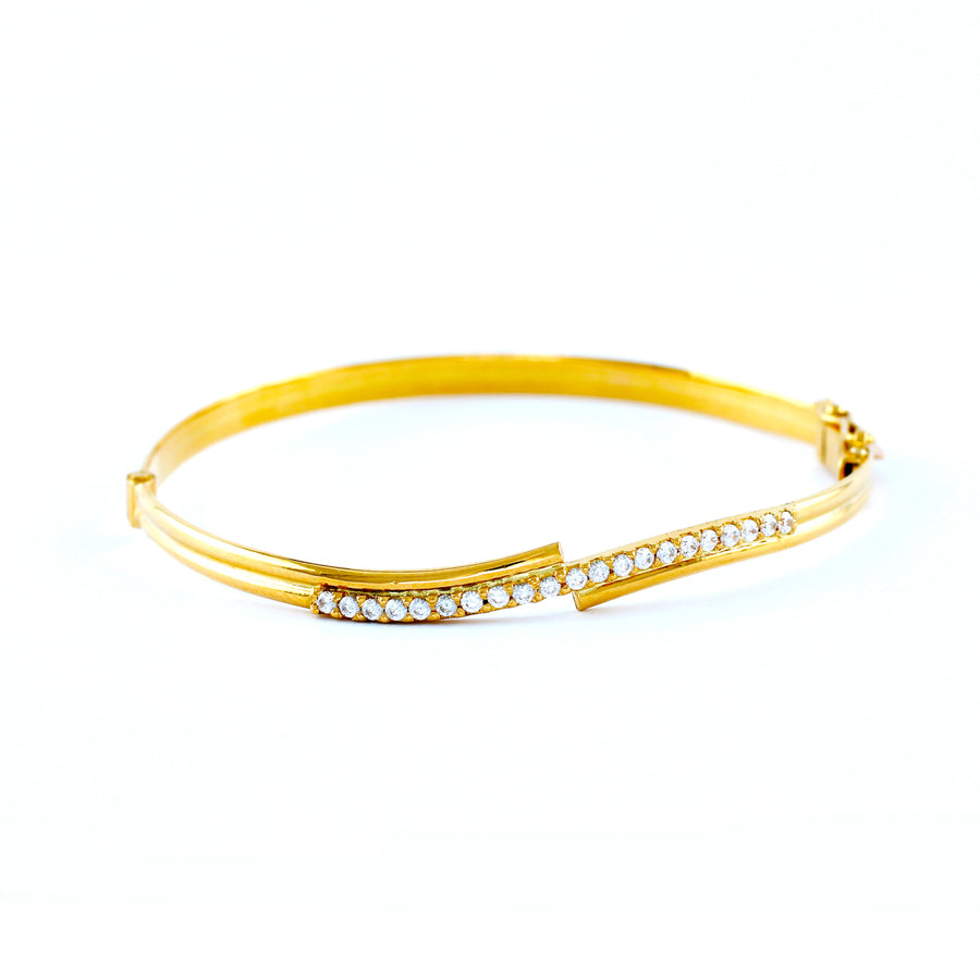 22KT YELLOW GOLD BANGLE (BA0000800)