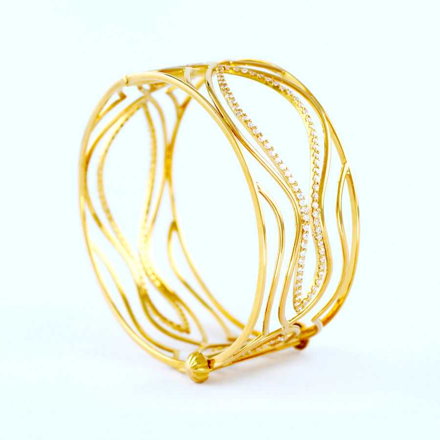 22KT YELLOW GOLD BANGLE (BA0000809)