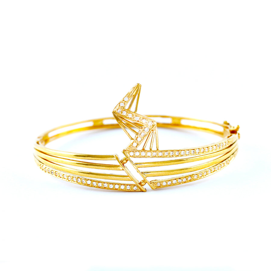 22KT YELLOW GOLD BANGLE (BA0000816)
