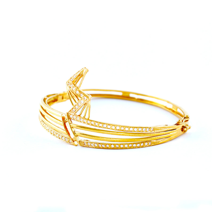 22KT YELLOW GOLD BANGLE (BA0000816)