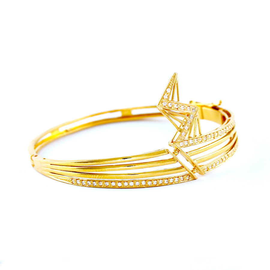 22KT YELLOW GOLD BANGLE (BA0000816)